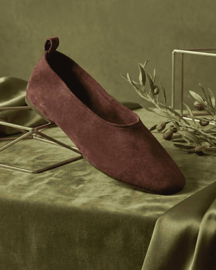 Argent – Ballet Flats, Maroon — 08 styled