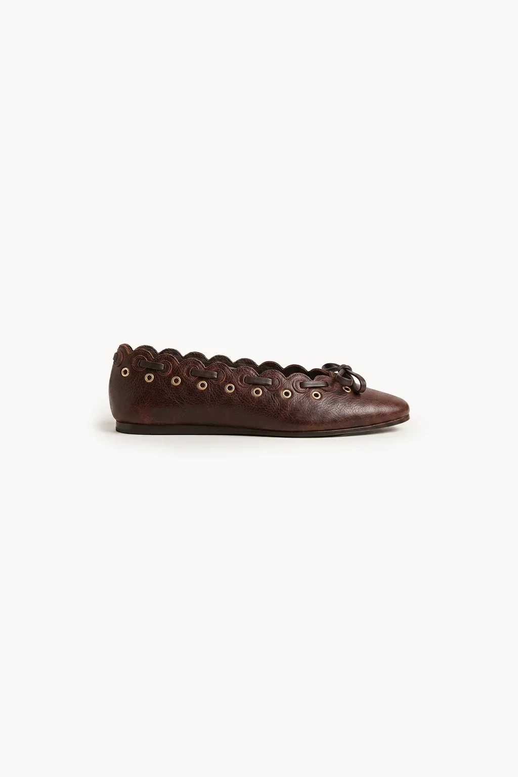Lusso Fiore Ballerina, Brown — 03 side profile