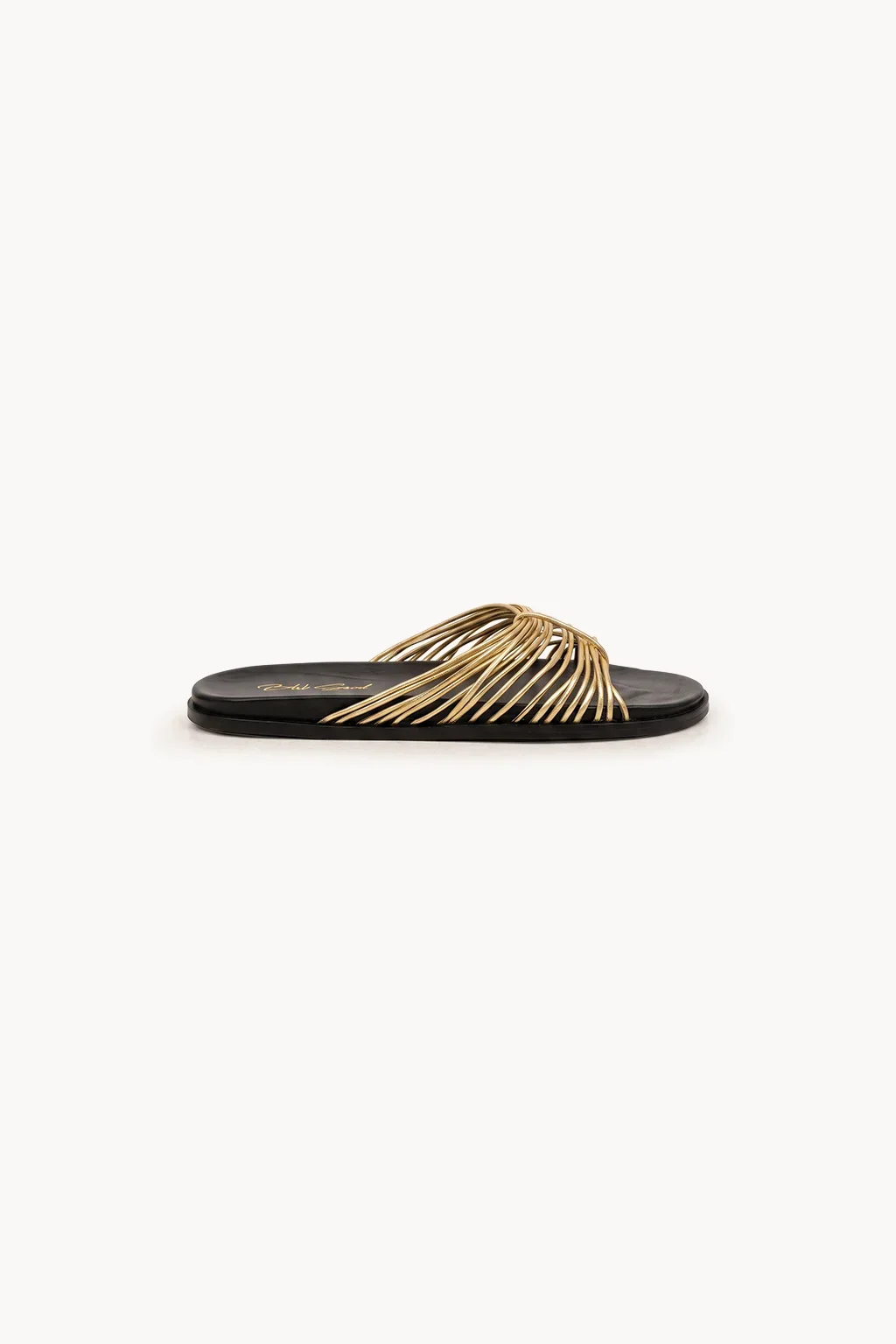 Oro Intrecciato Slide, Gold — 03 side profile