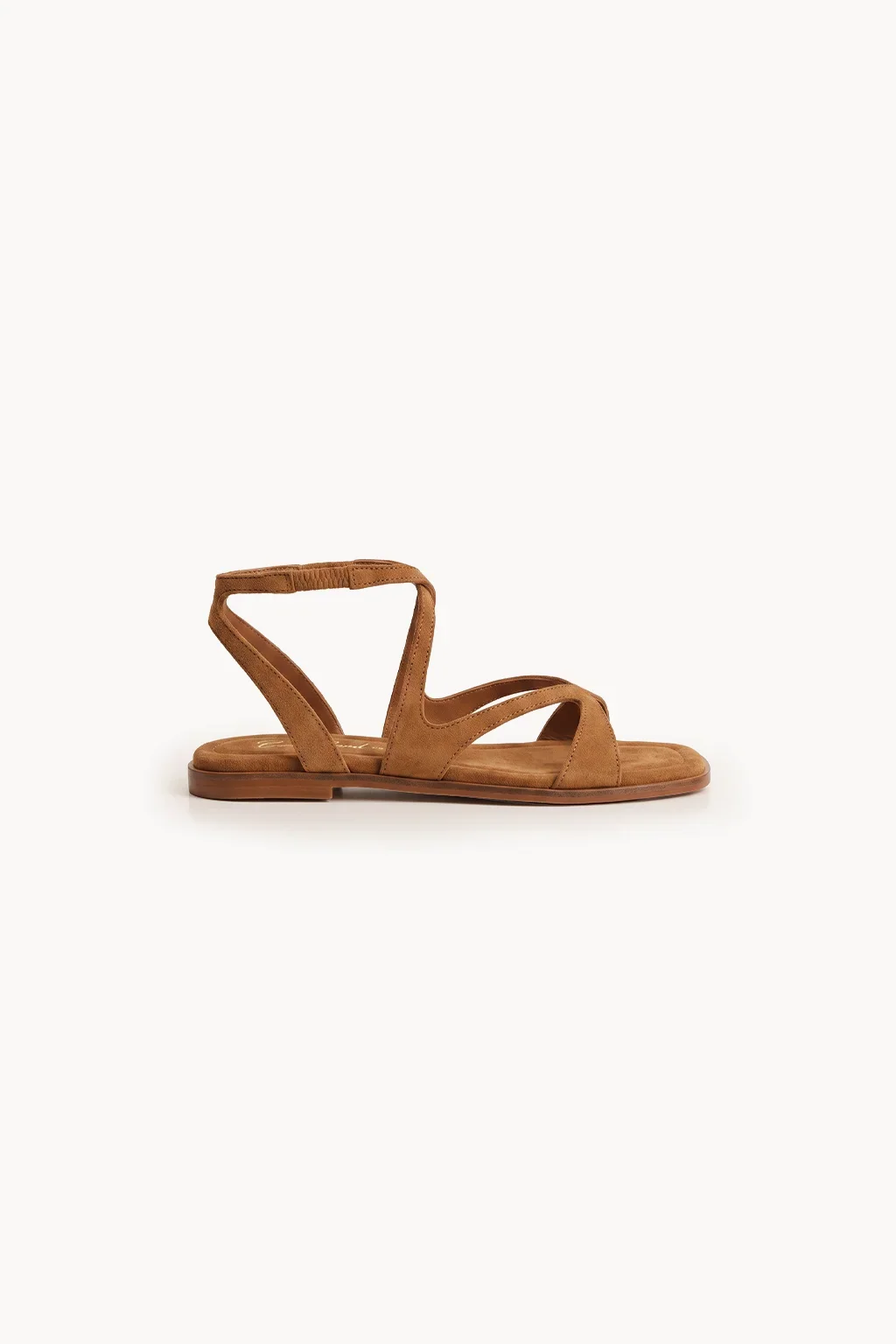Alma Nomada Flat Strap, Tan — 03 side profile