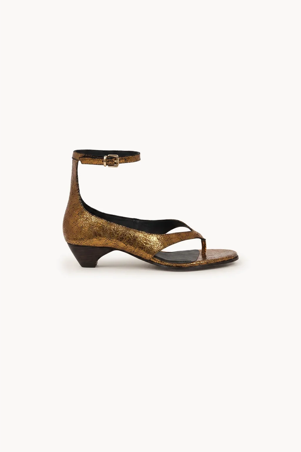 Brisa Marbella Sandal, Antique Gold — 03 side profile
