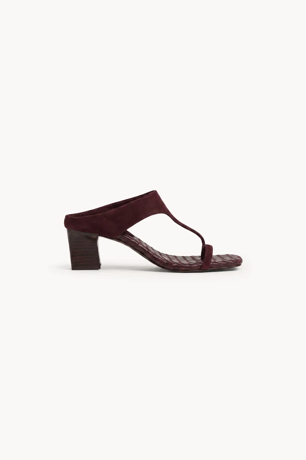 Veneto T-Bar Sandal, Burgundy — 03 side profile