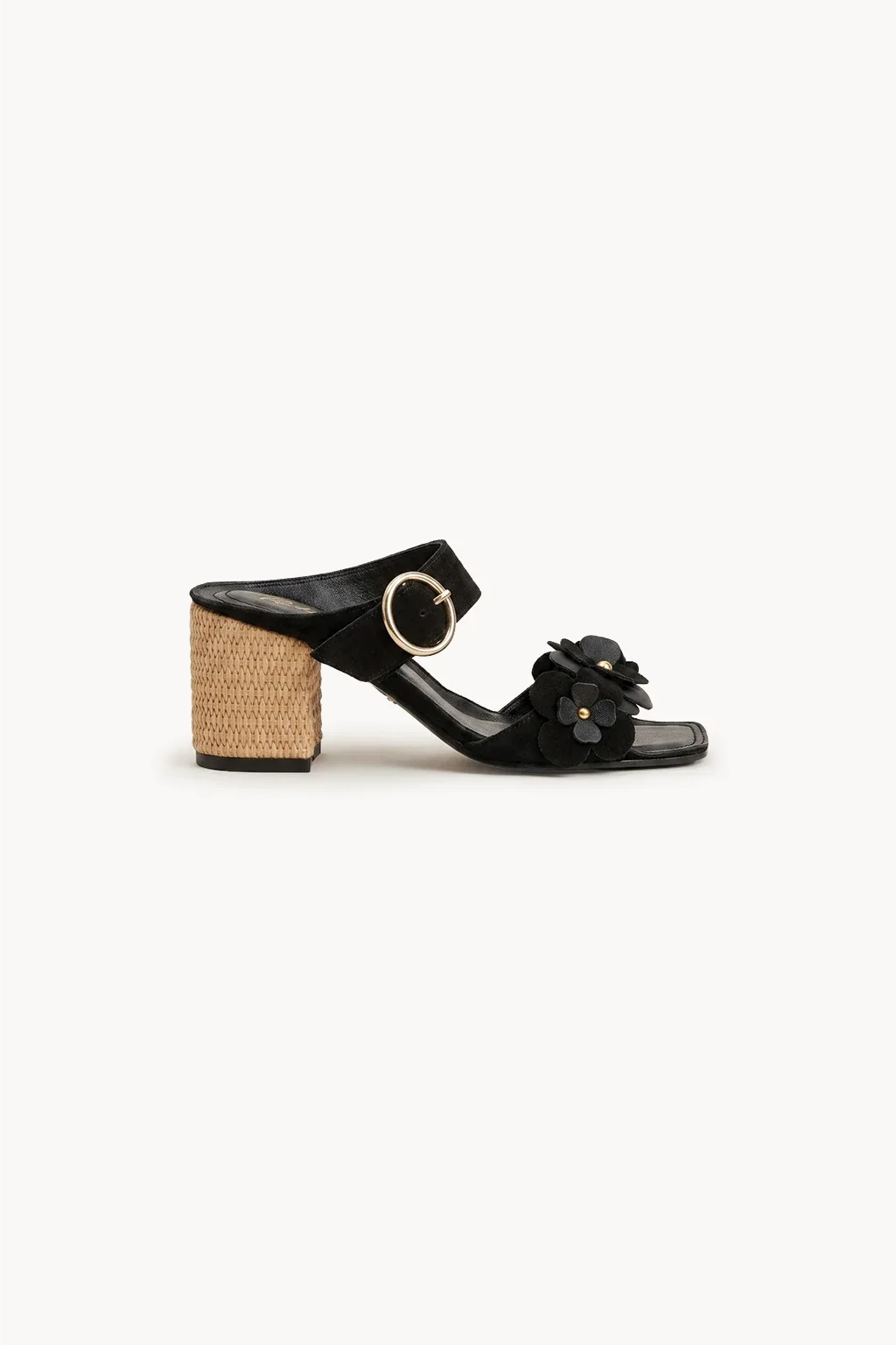 Florencia Block Heel, Black — 03 side profile