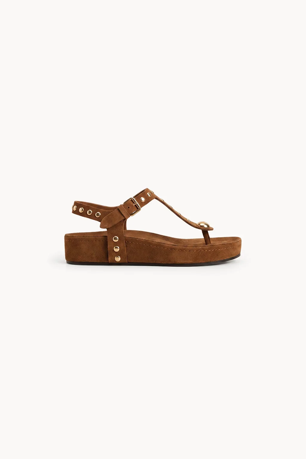 Marbella Glow Sandal, Cognac — 03 side profile