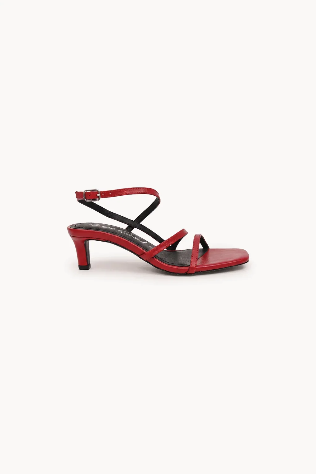 Isla Aurea Sandal, Red — 03 side profile