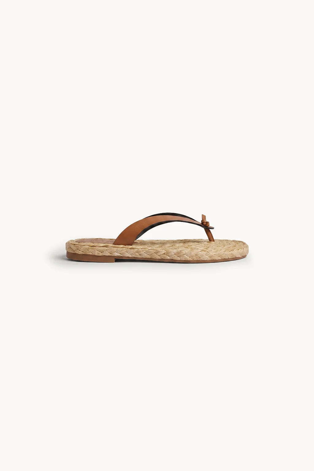 Capri Intreccio Sandal, Tan — 03 side profile