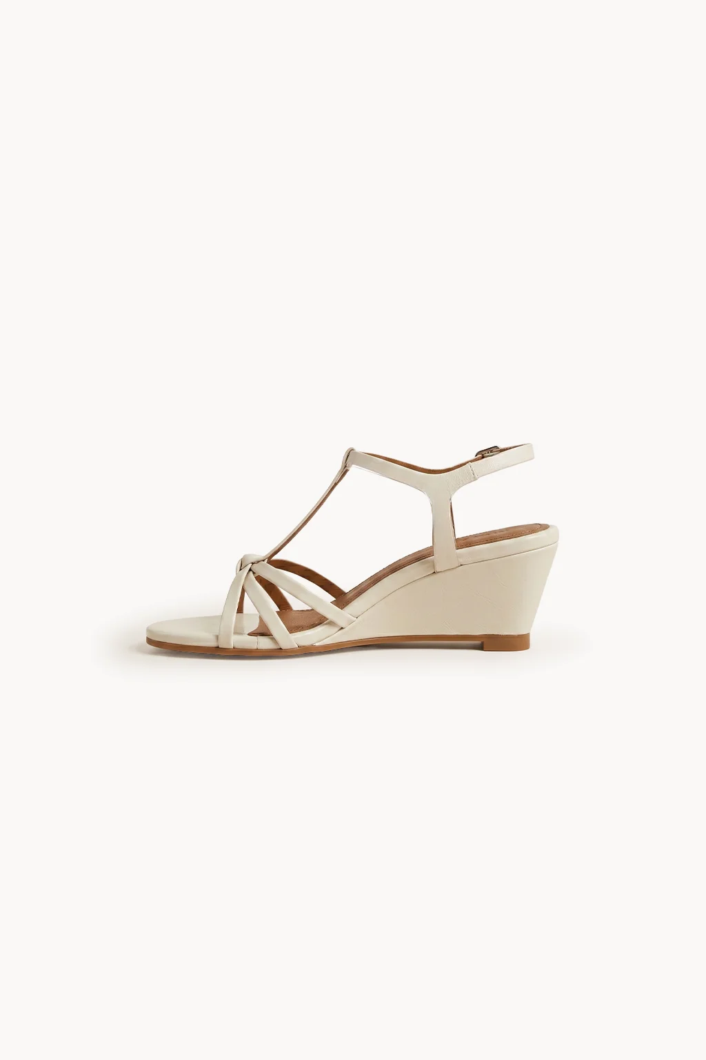 Luna Dorada Wedge, Off White — 04 side profile 2