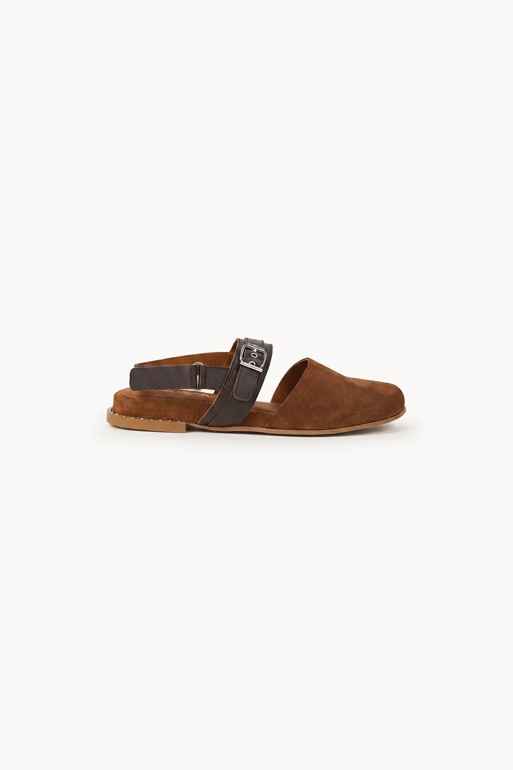 Menorca Artesana Slingback, Brown & Black — 03 side profile