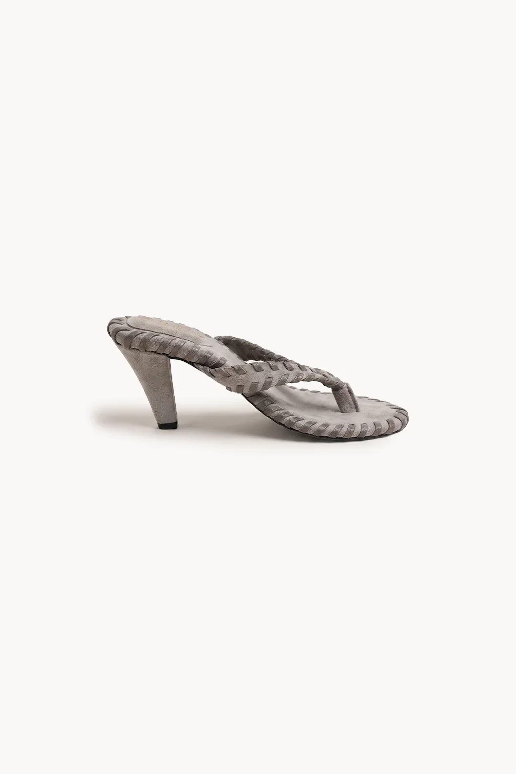 Arena Dorada Heel Sandal, Grey — 03 side profile