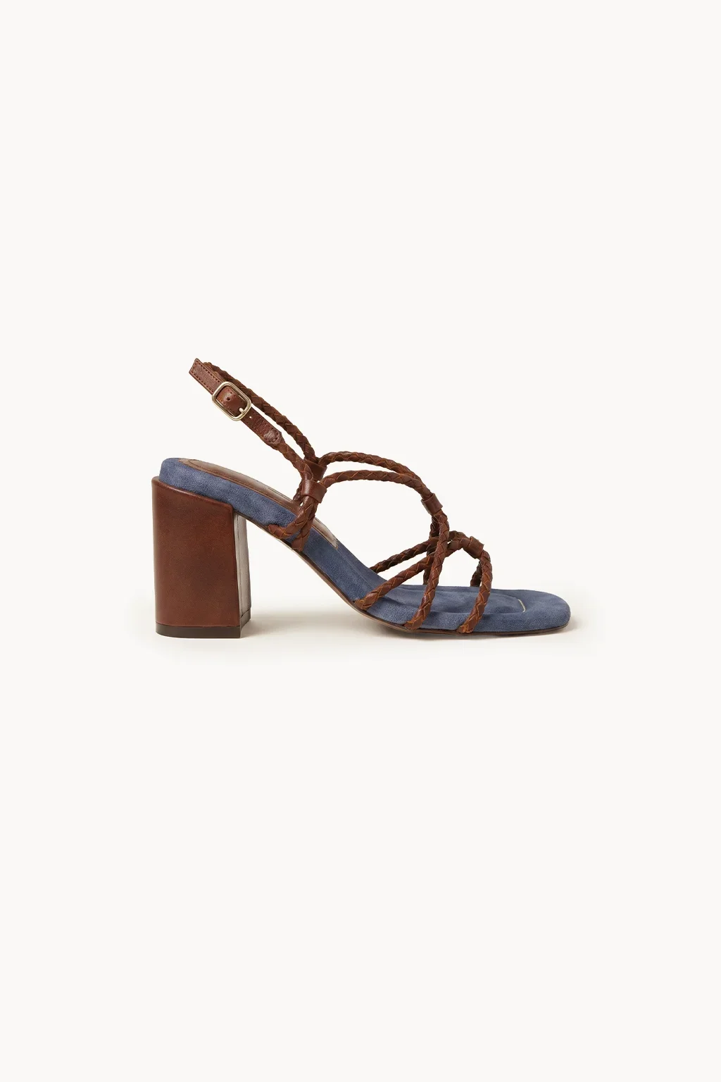 Luna Venezia Block Heel, Blue — 03 side profile