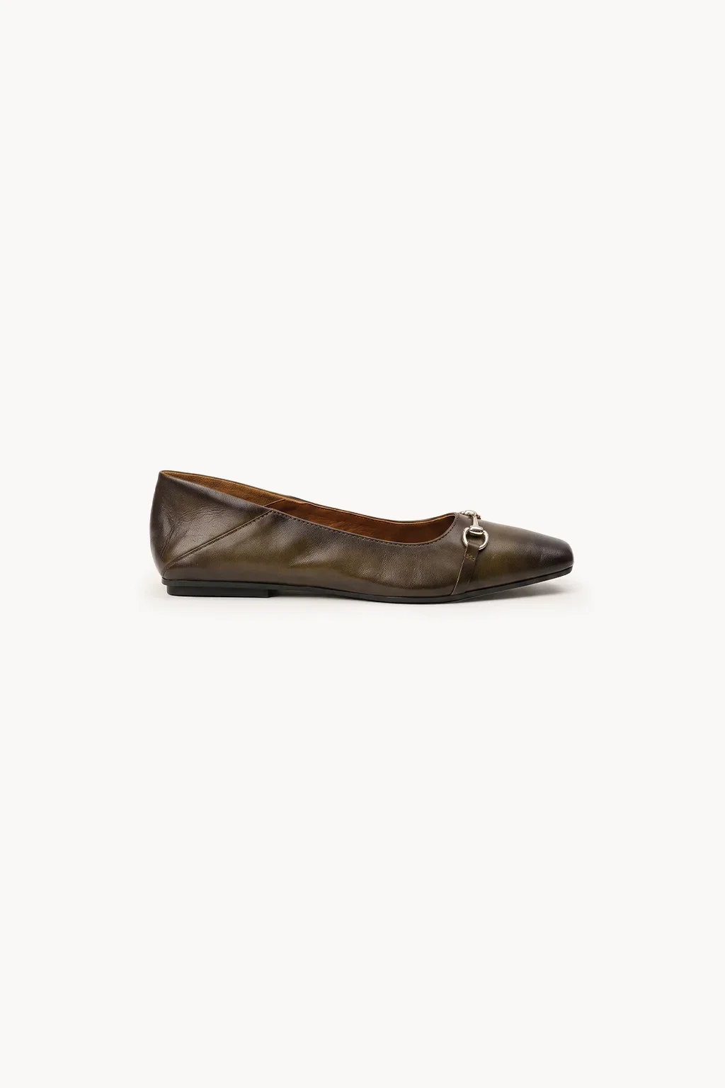 Valeria Atelier Loafer, Olive — 03 side profile