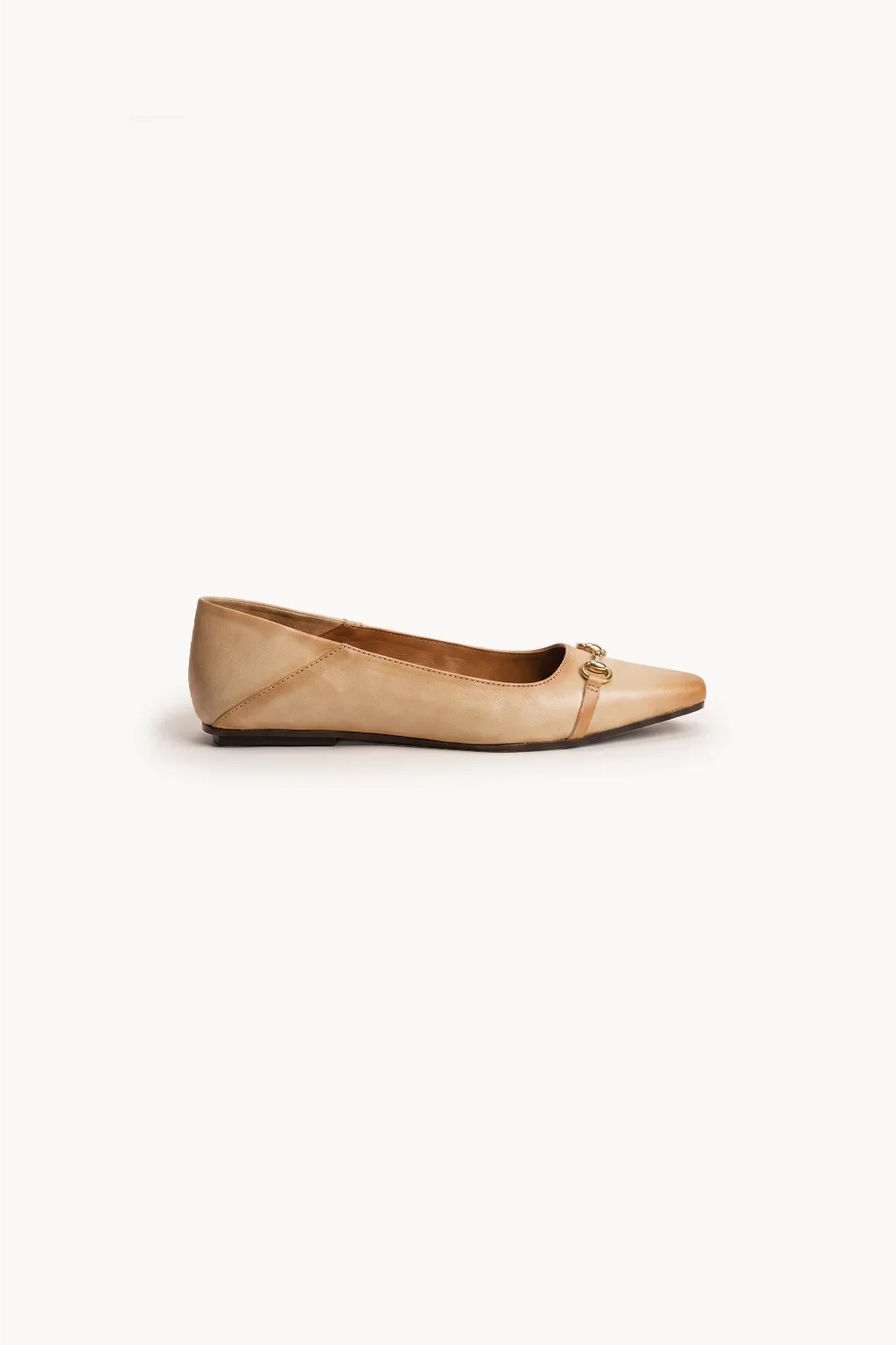 Valeria Atelier Loafer, Ivory & Tan — 03 side profile