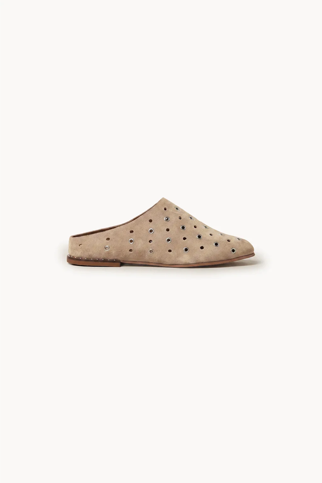 Traforato Luxe Mule, Beige — 03 side profile