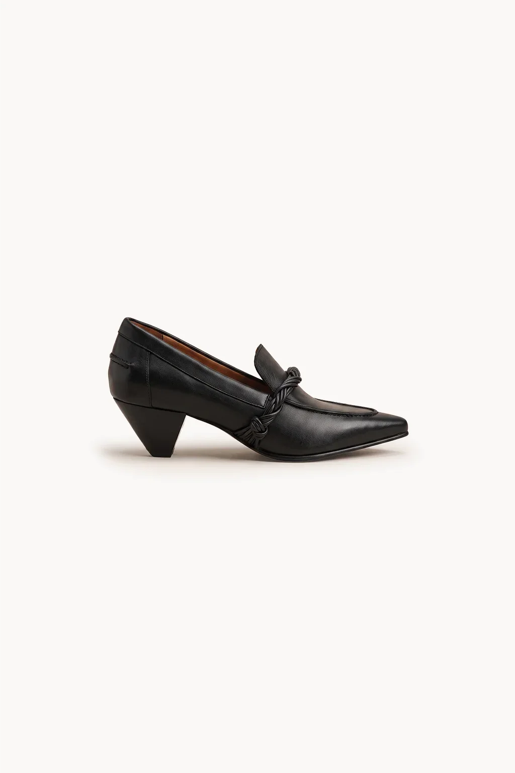 Valencia Hebilla Loafer, Black — 03 side profile
