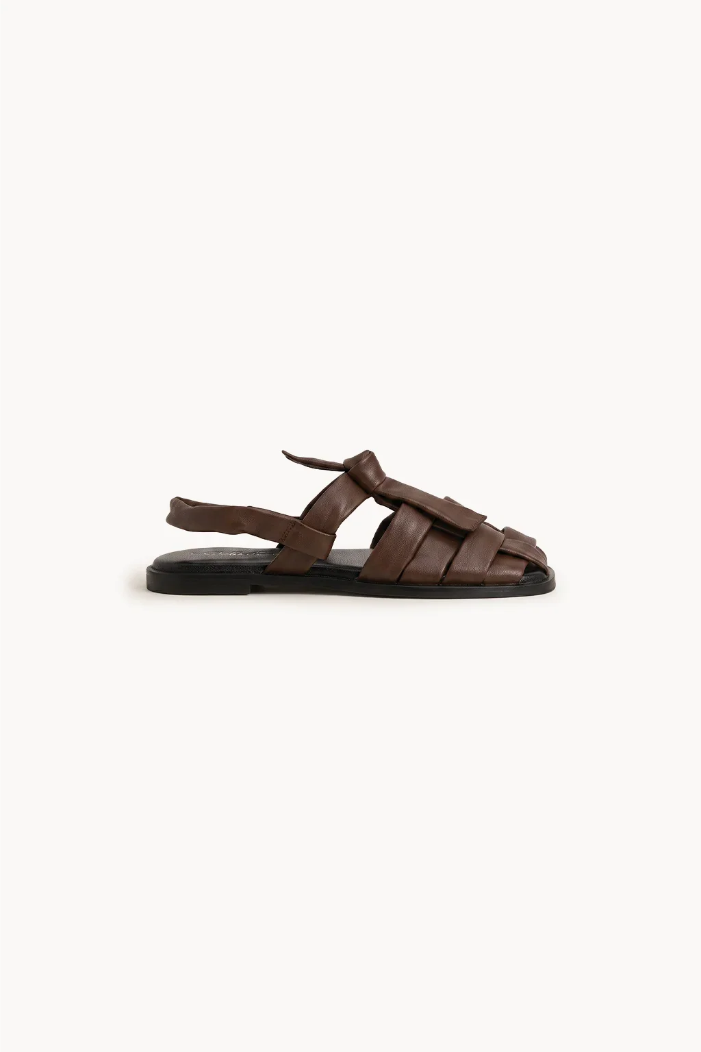 Intreccio Roma Slingback, Brown — 03 side profile