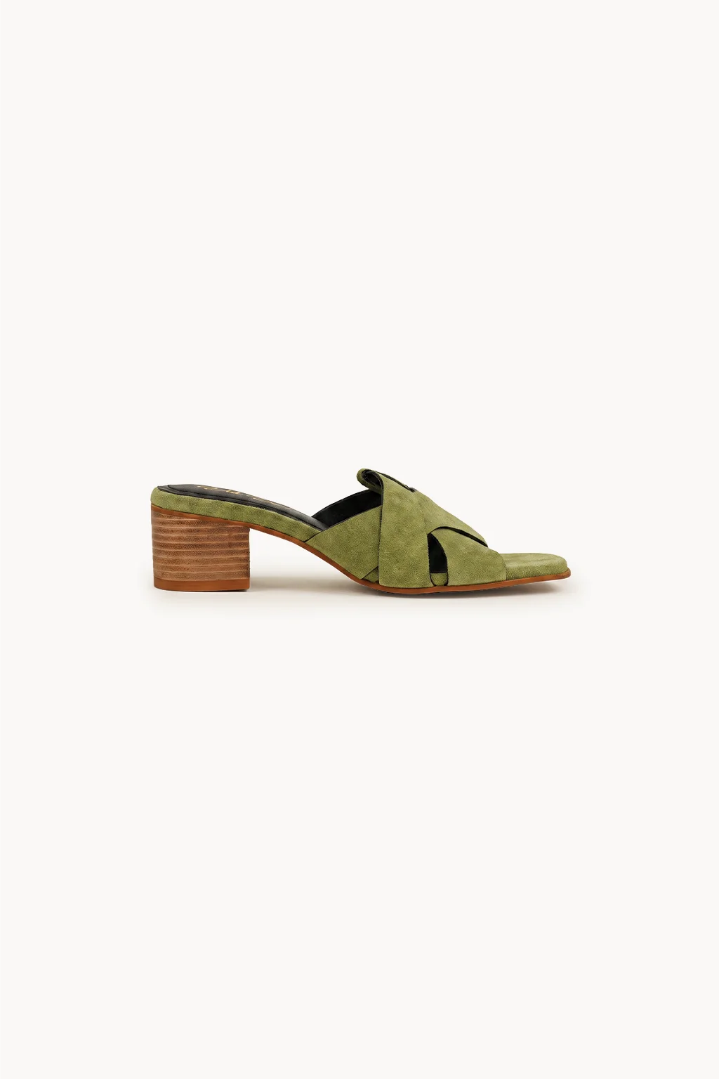 Killarney Cascade Heel, Olive — 03 side profile