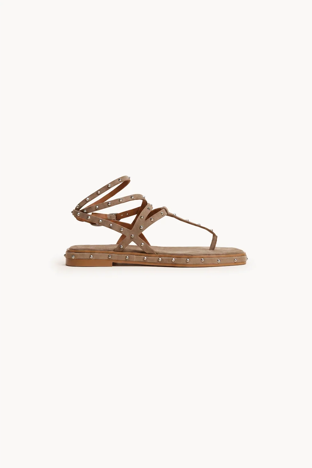 Marbella Gladiadora Sandal, Beige — 03 side profile