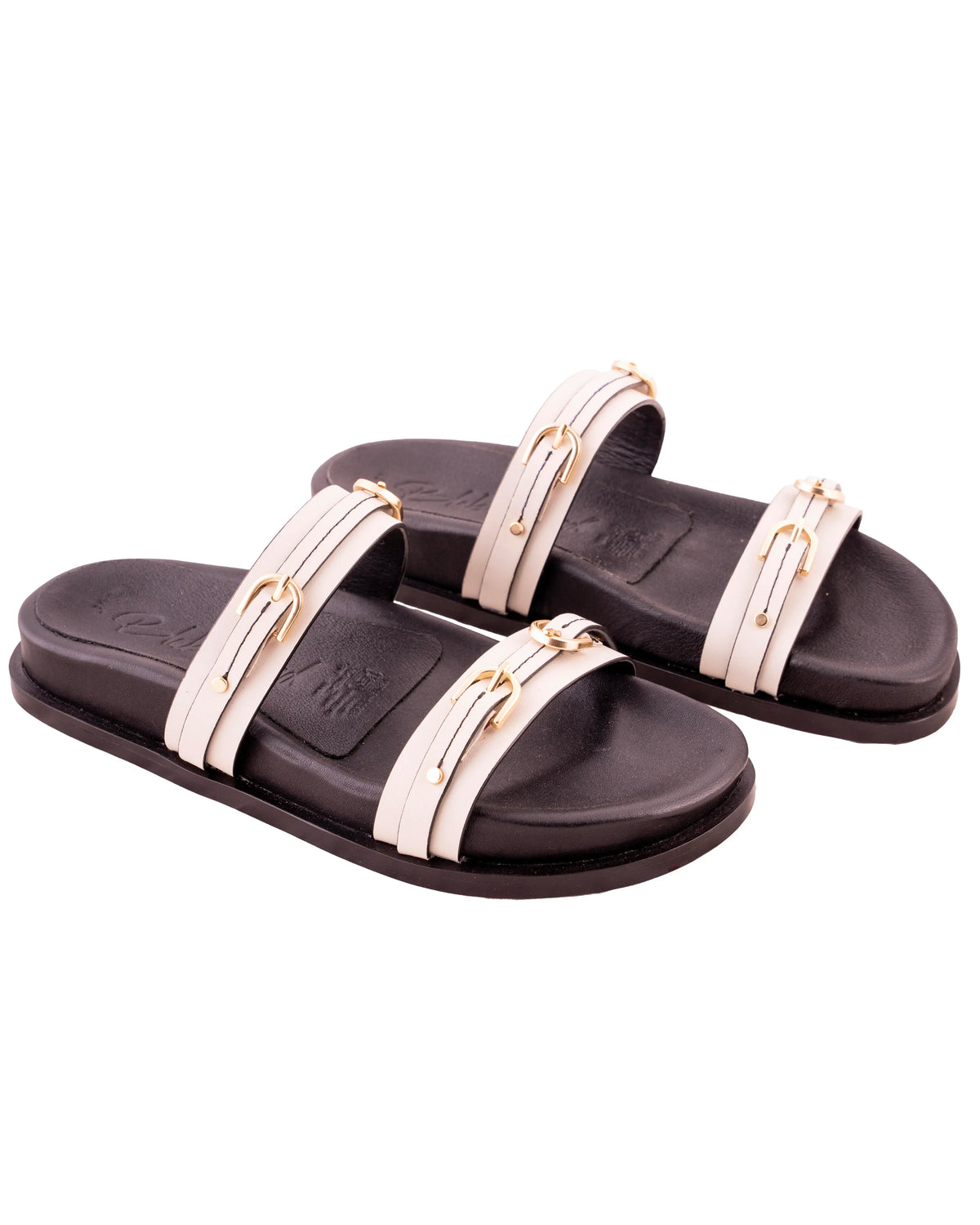 Glint – Slide Comfort Sandals, Off White — 03 detail