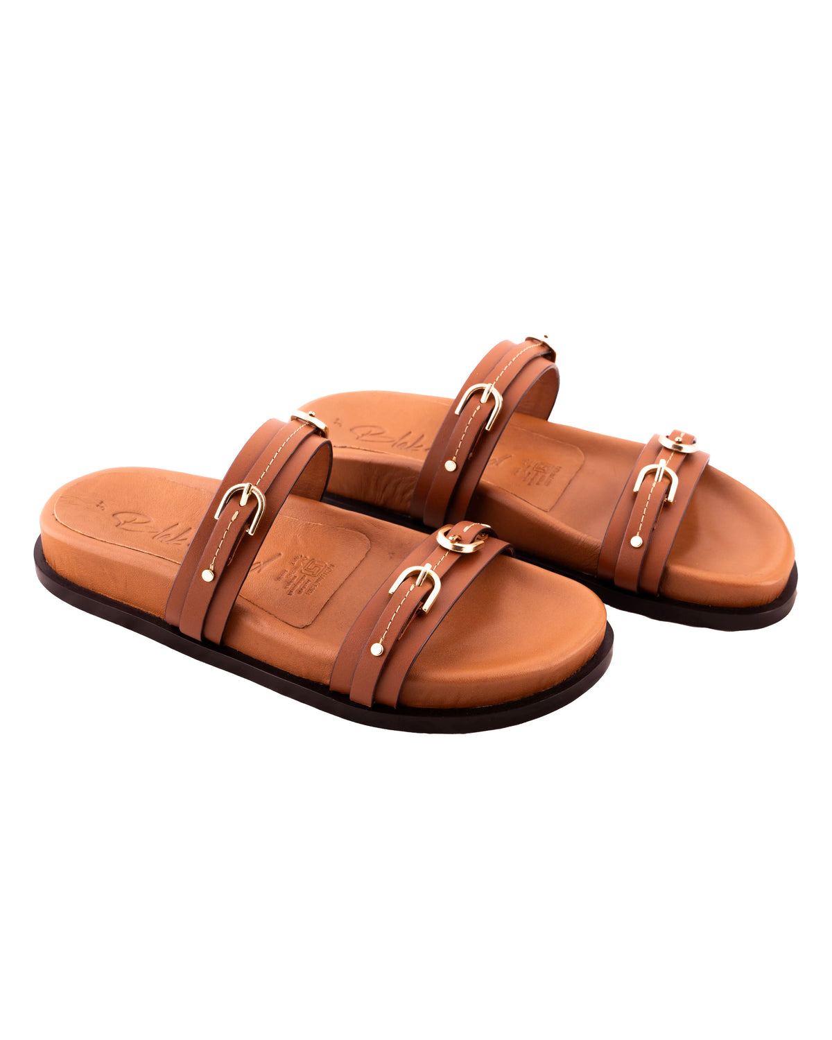 Glint – Slide Comfort Sandals, Chestnut — 03 detail