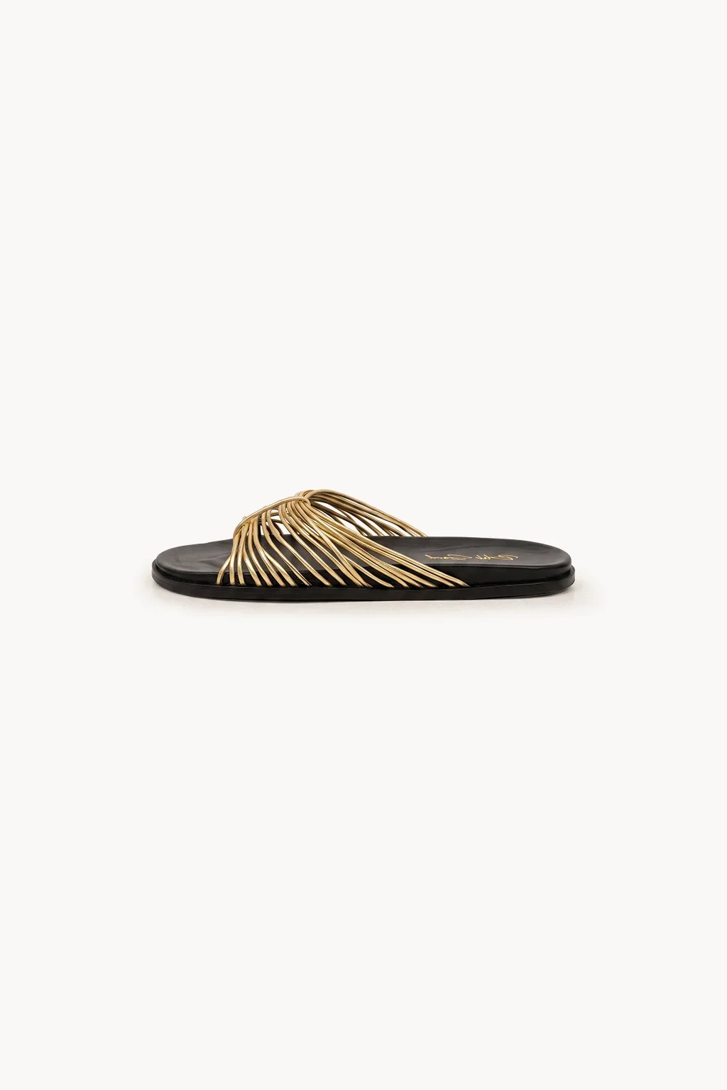 Oro Intrecciato Slide, Gold — 04 side profile 2