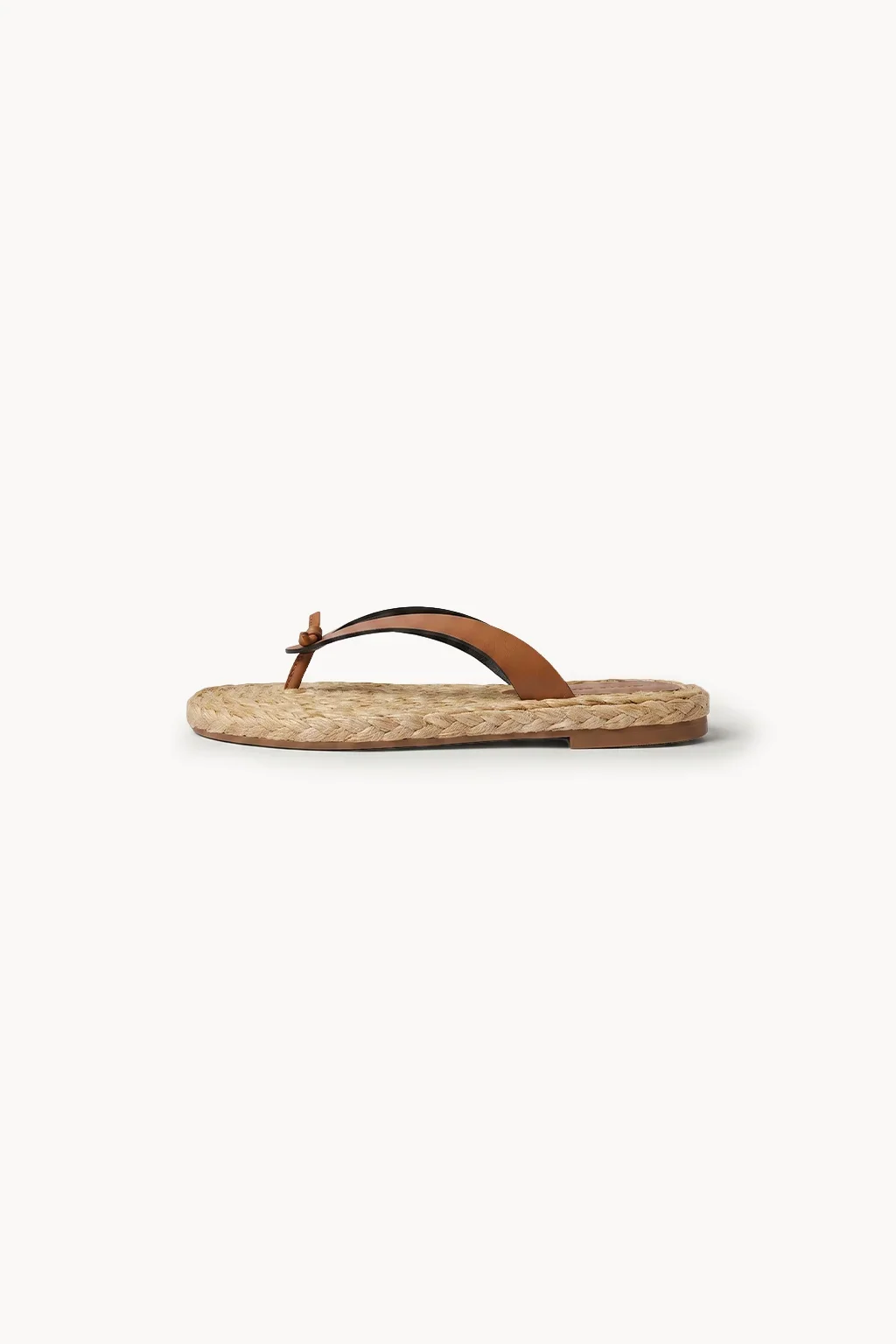 Capri Intreccio Sandal, Tan — 04 side profile 2