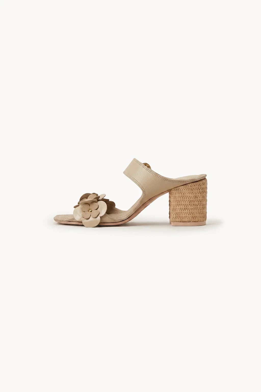 Florencia Block Heel, Beige — 04 side profile 2