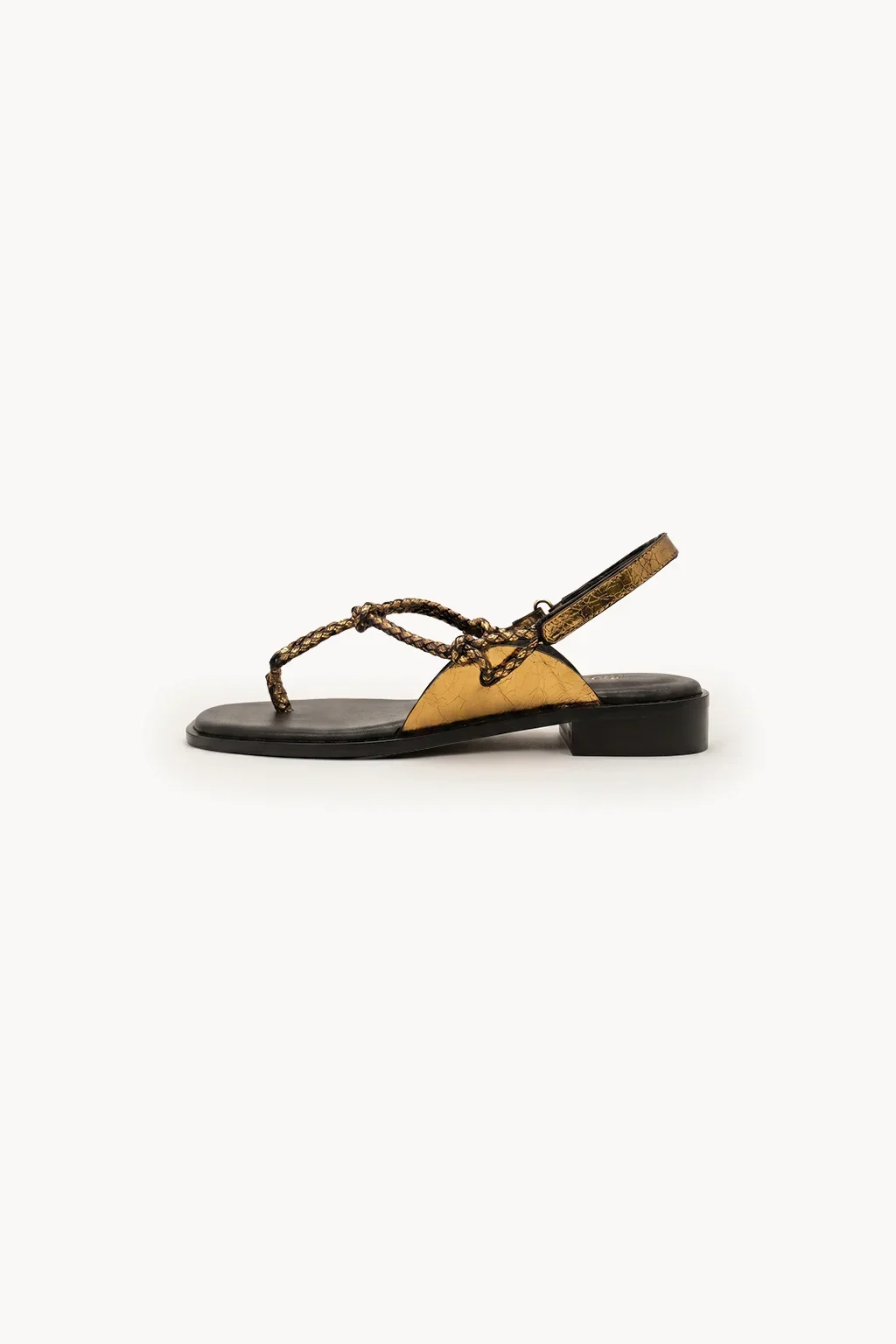 Venezia Catena Sandal, Gold — 04 side profile 2