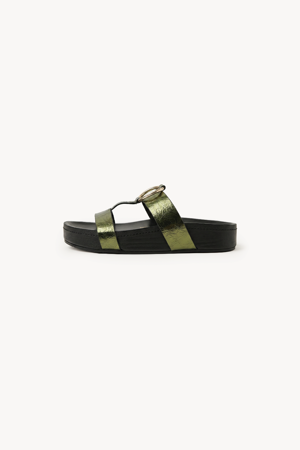 Verdea Noir Slide, Olive — 02 side profile 2