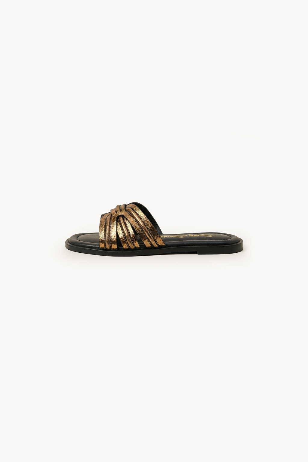 Aurea Noir Slide, Antique Gold — 02 side profile 2