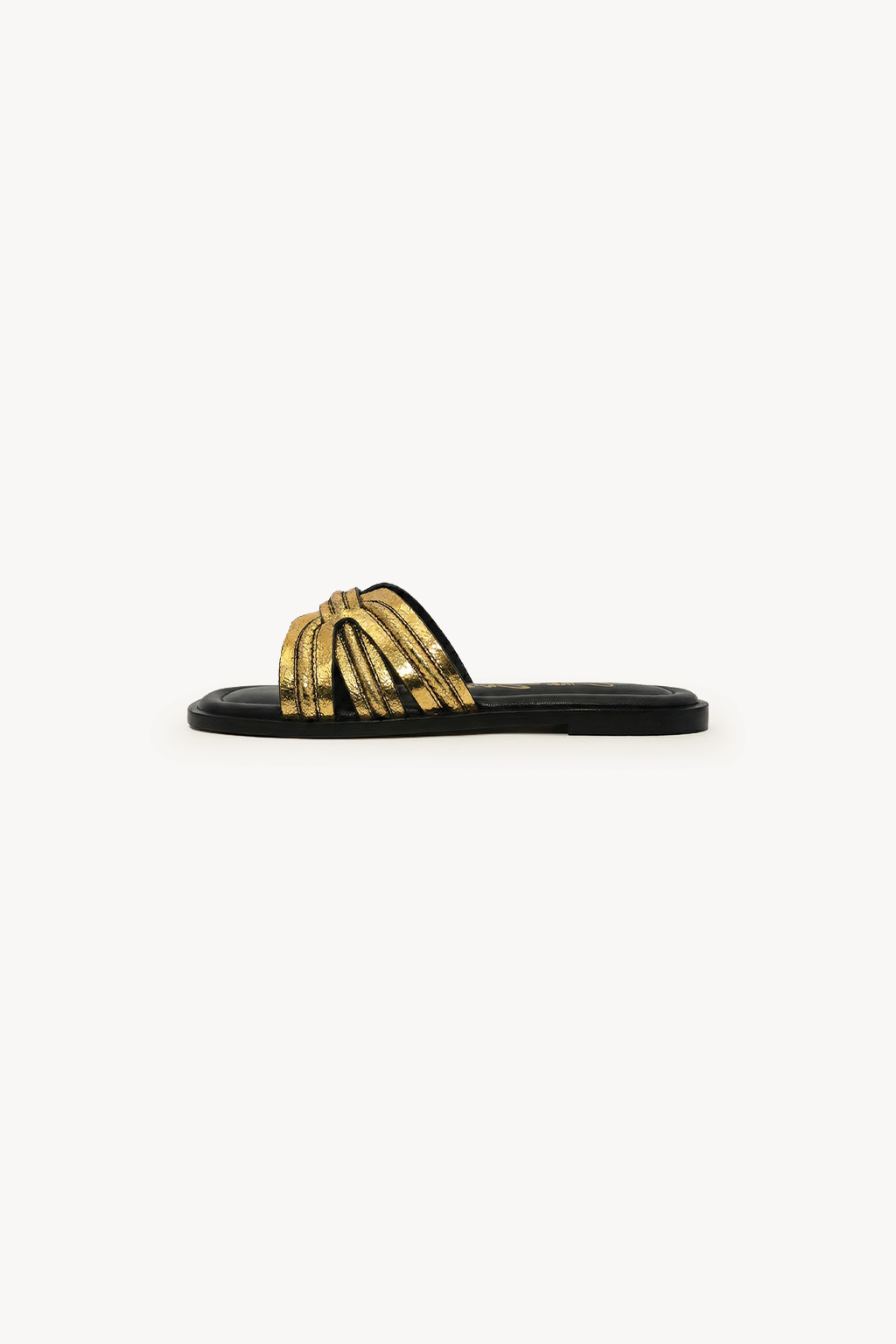Aurea Noir Slide, Gold — 02 side profile 2