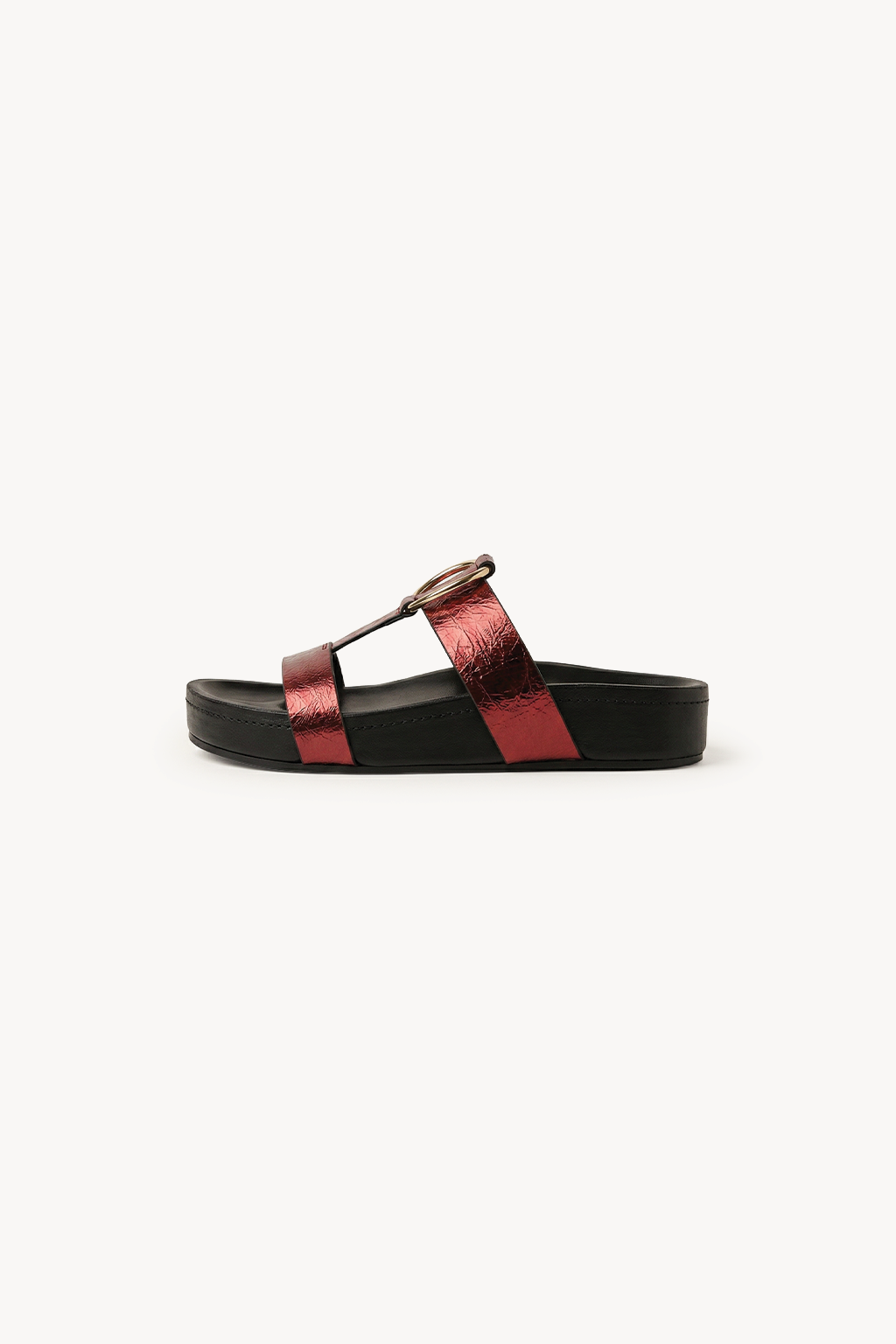 Verdea Noir Slide, Black & Red — 02 side profile 2