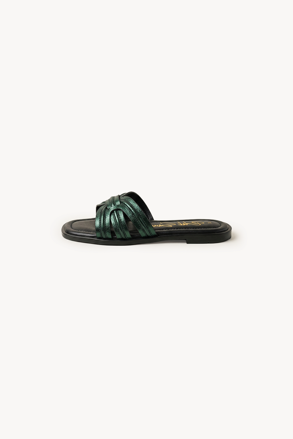 Aurea Noir Slide, Green — 02 side profile 2