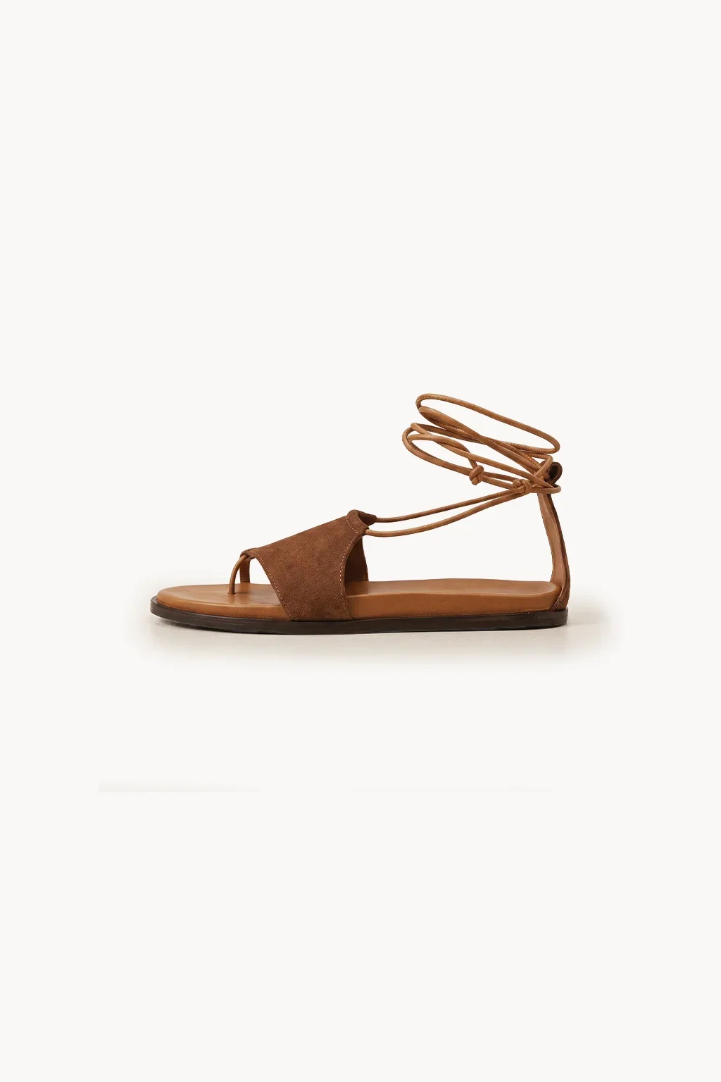 Torino Eleganza Wrap Sandal, Tan — 04 side profile 2