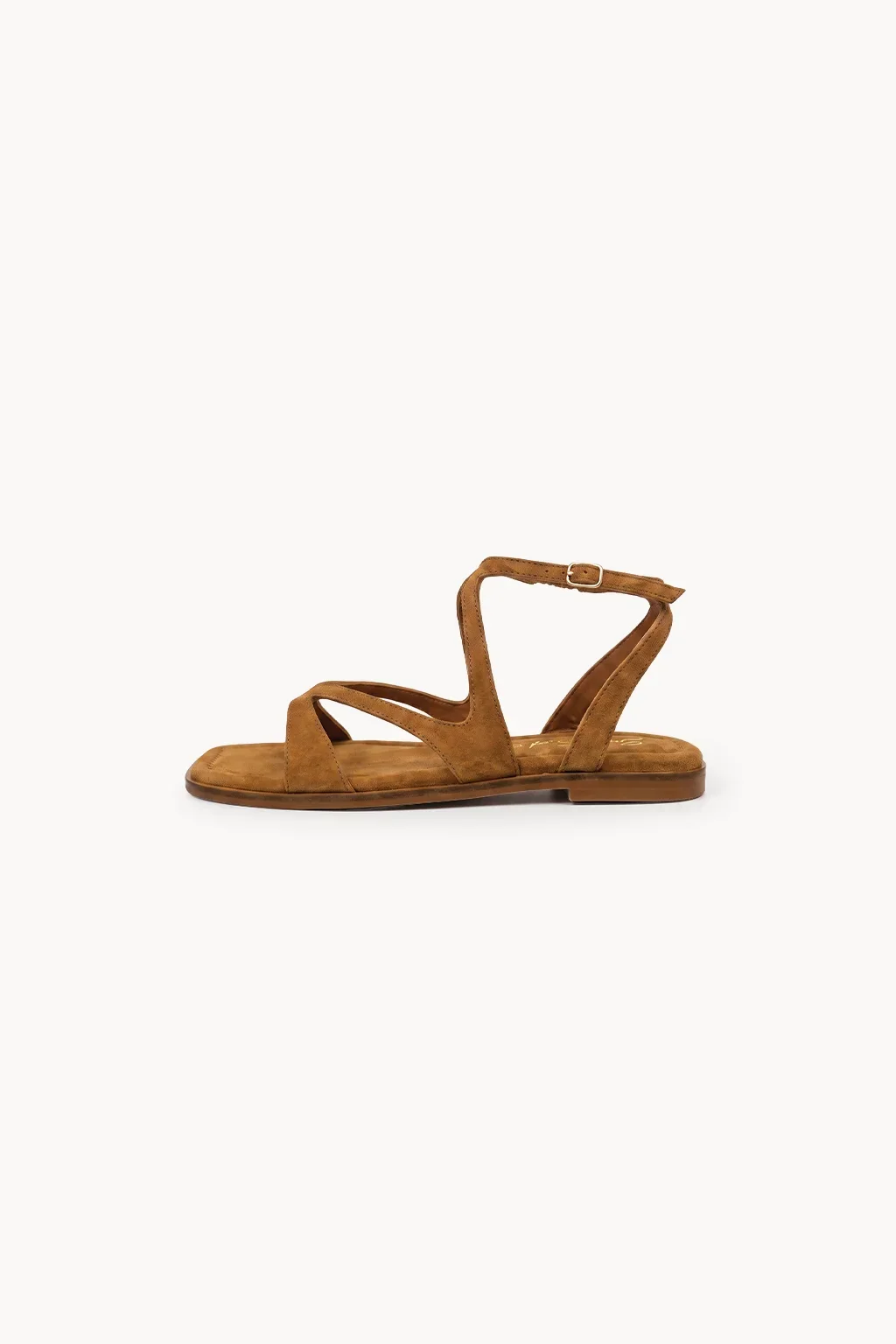 Alma Nomada Flat Strap, Tan — 04 side profile 2