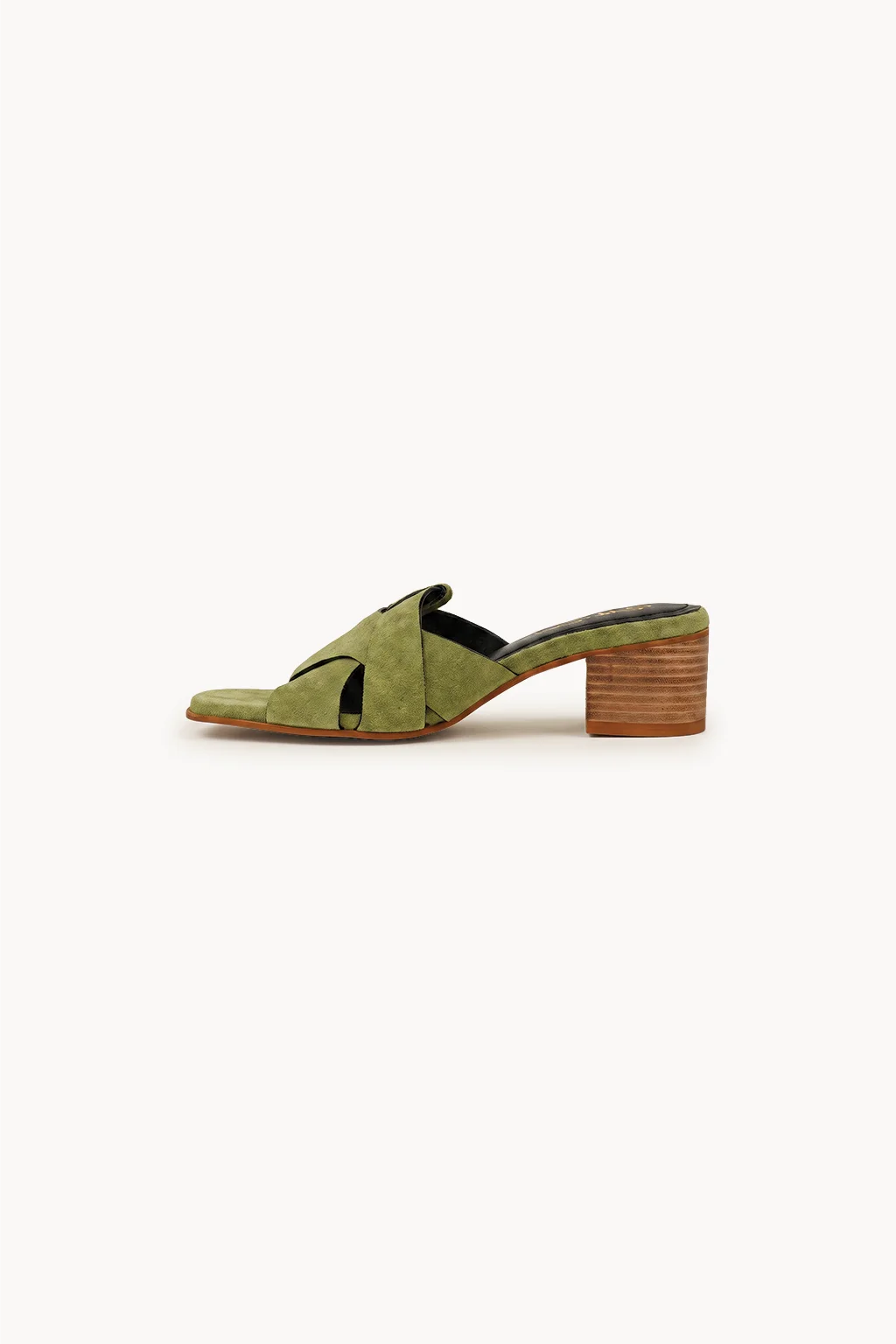 Killarney Cascade Heel, Olive — 04 side profile 2