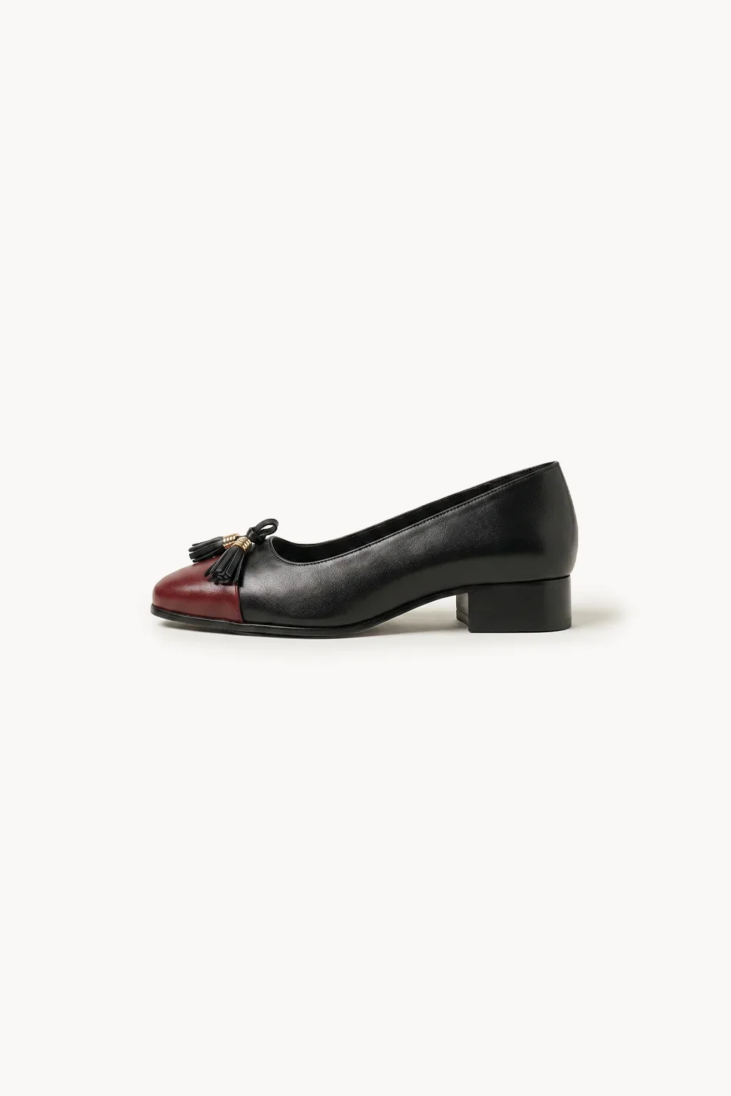 Milana Due Colori Ballerina, Black — 04 side profile 2