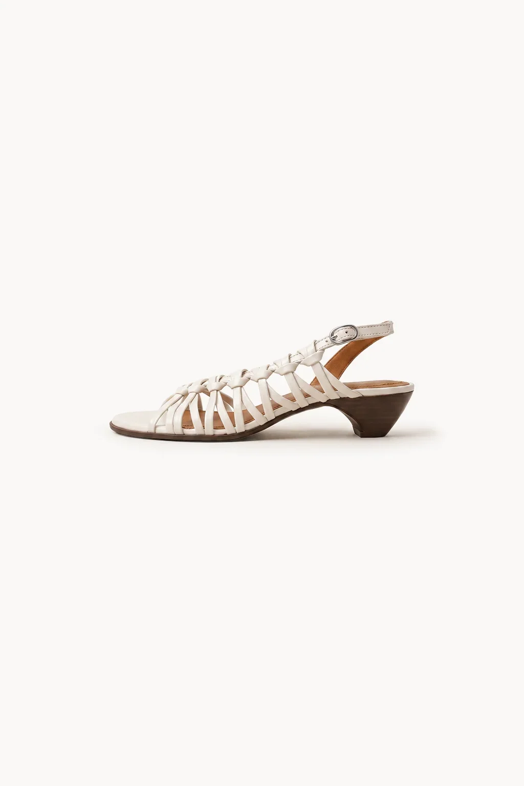 Arena de Marfil Sandal, White — 04 side profile 2