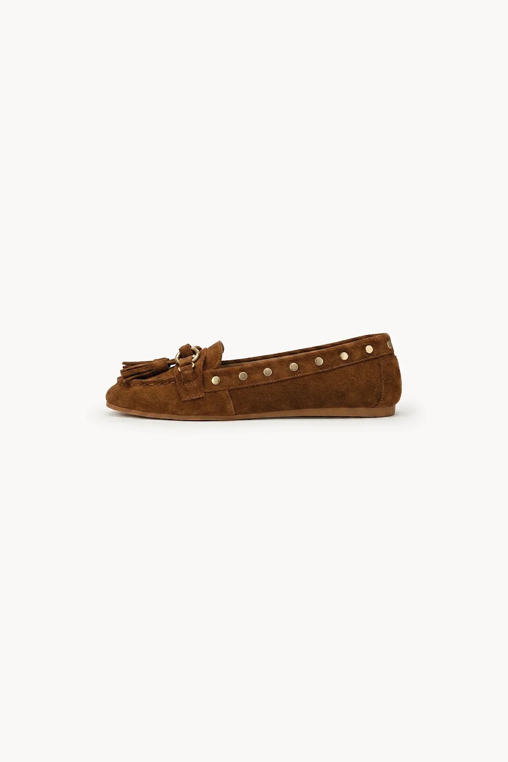 Intrecciato Aureo Loafer, Cognac — 04 side profile 2