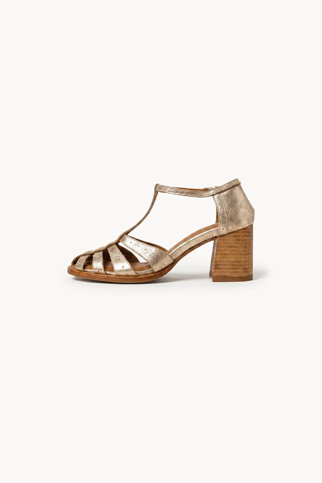 Bella Milano Sandal, Silver — 04 side profile 2