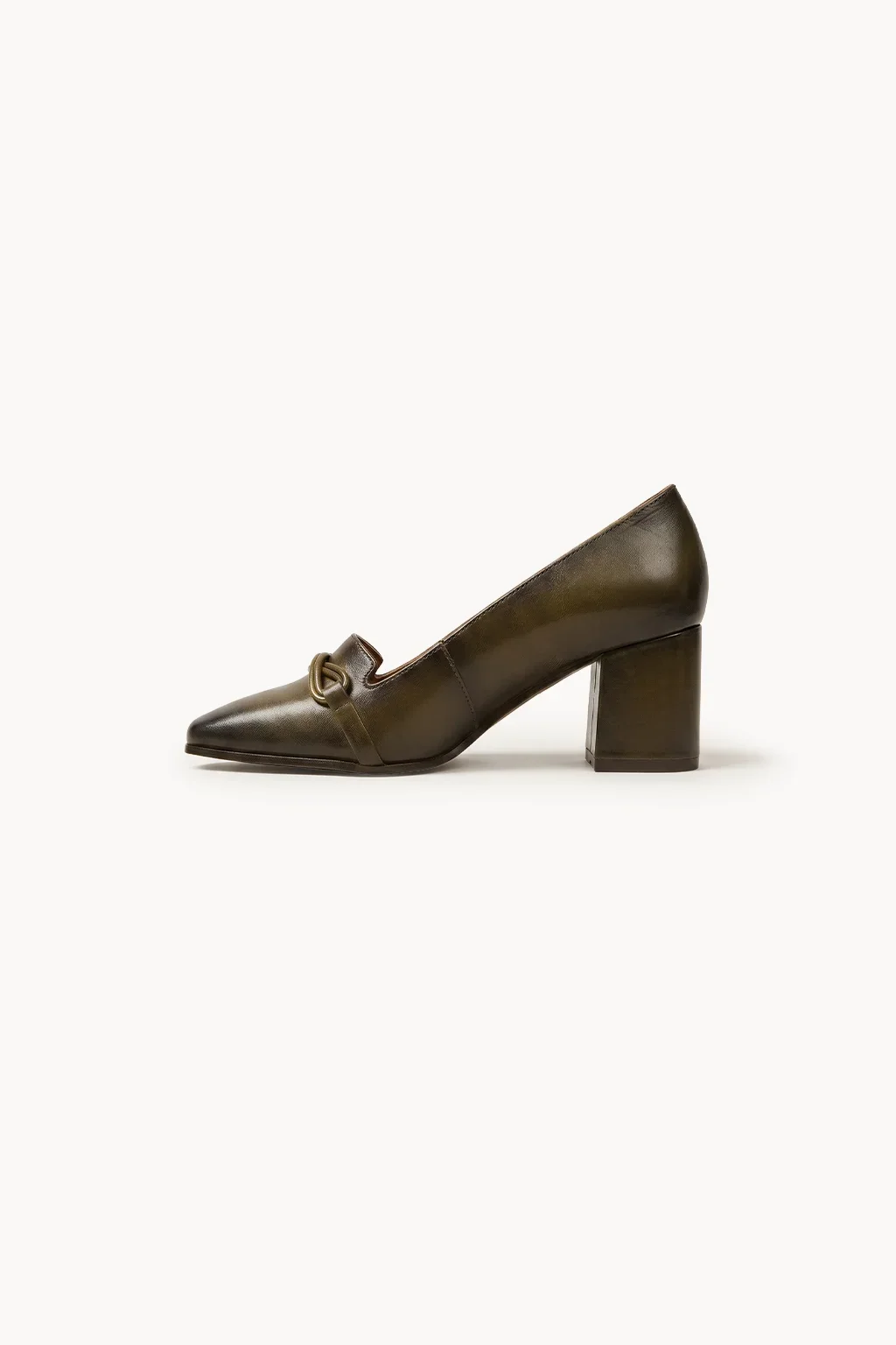 Vittoria Fiore Heel, Olive — 04 side profile 2