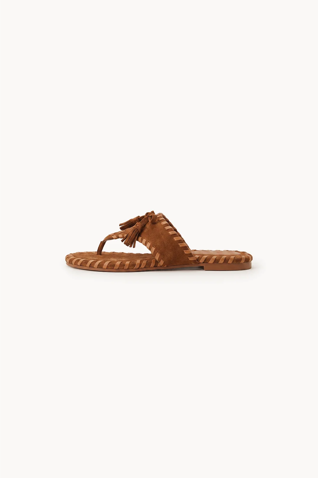 Marbella Trenzado Sandal, Brown & Tan — 04 side profile 2