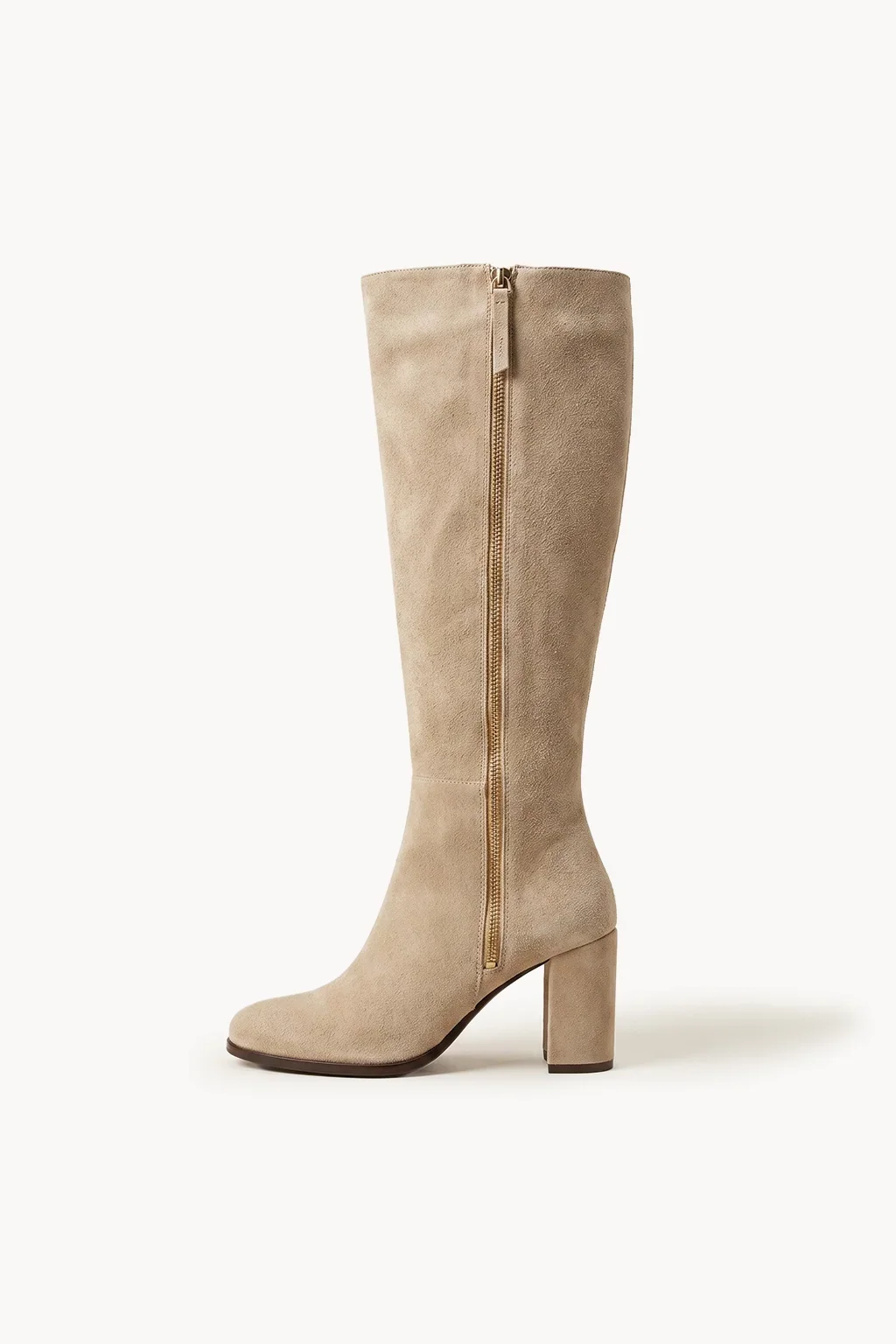 Venezia Avorio Tall Boot, Beige — 04 side profile 2