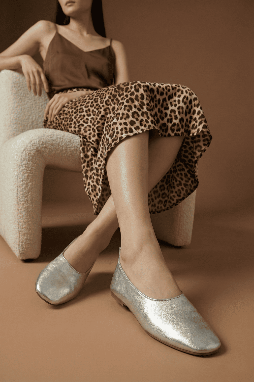 Argent – Ballet Flats, Silver — 06 on the foot