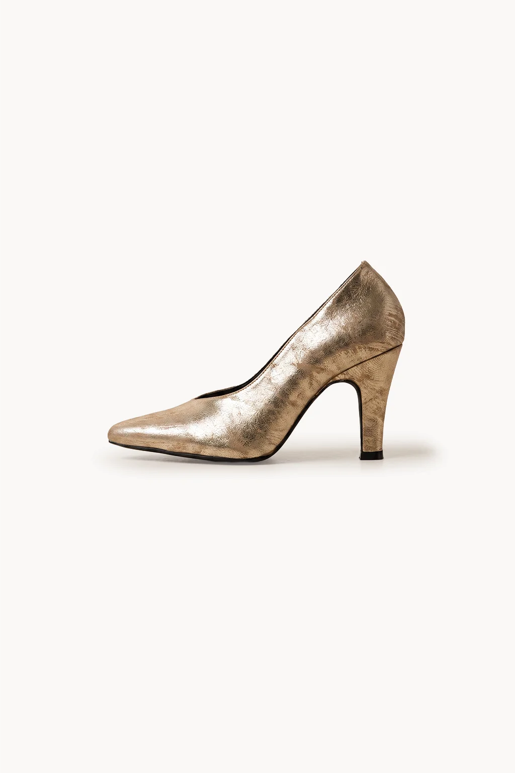 Sevilla Salon Pump, Platinum Gold — 04 side profile 2