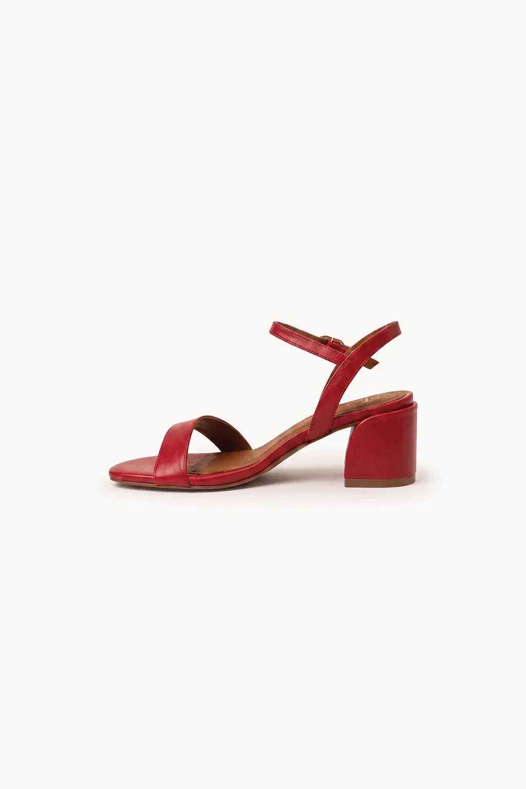 Valeria Sol Sandal, Red — 04 side profile 2