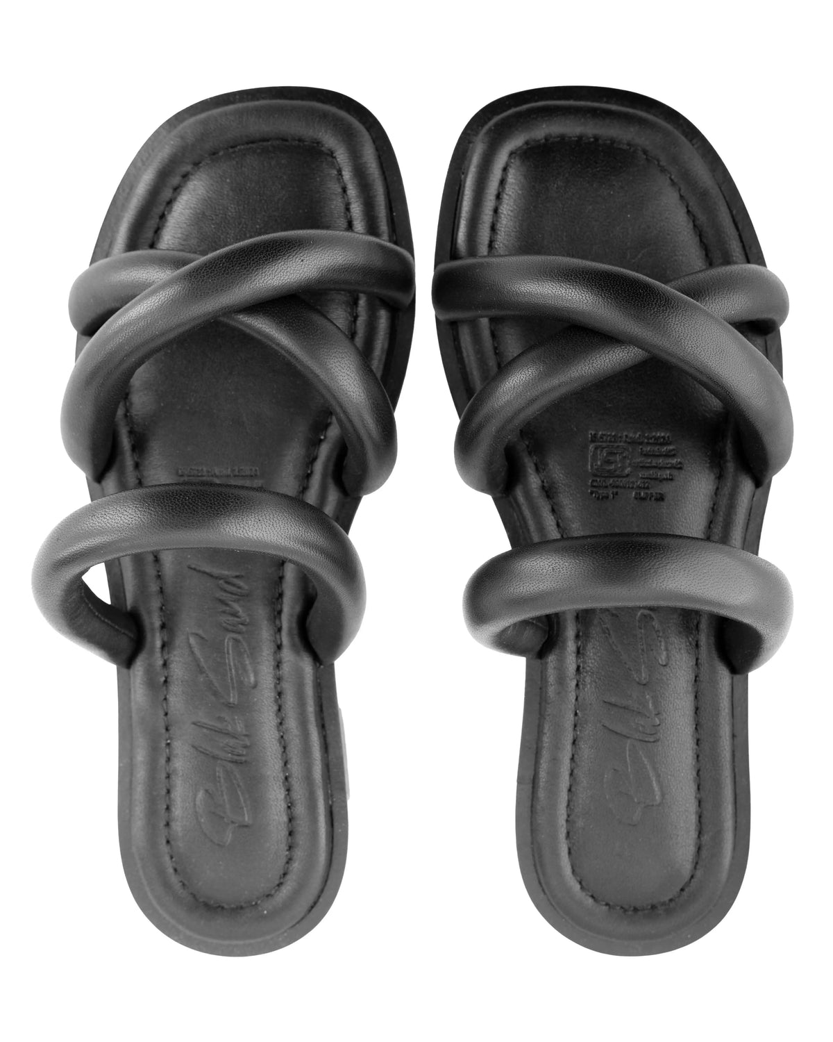 Solea – Comfort Footbed Sandals, Black — 02 three-quarter