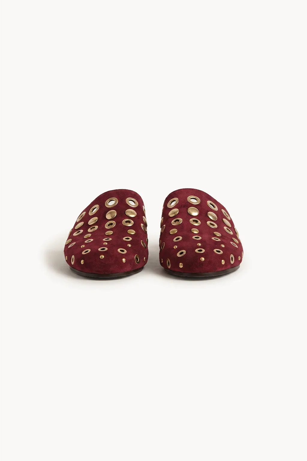 Sevilla Oro Stud Mule, Burgundy — 01 pair
