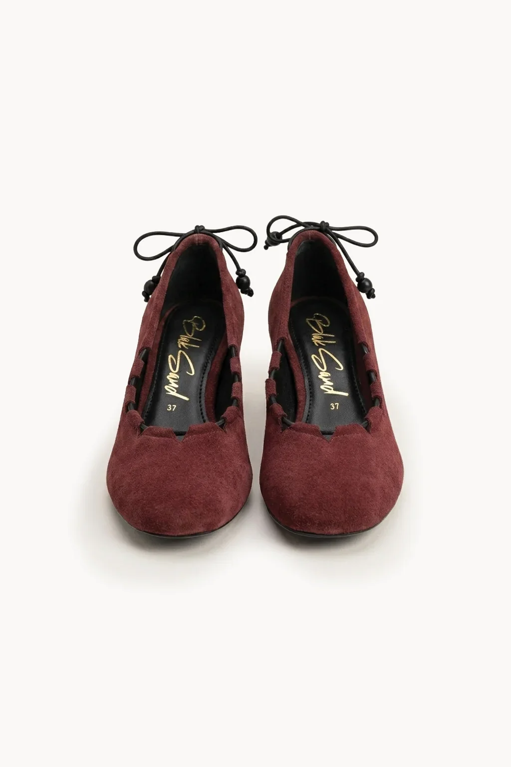 Oro Venezia Lace Pump, Burgundy — 01 pair