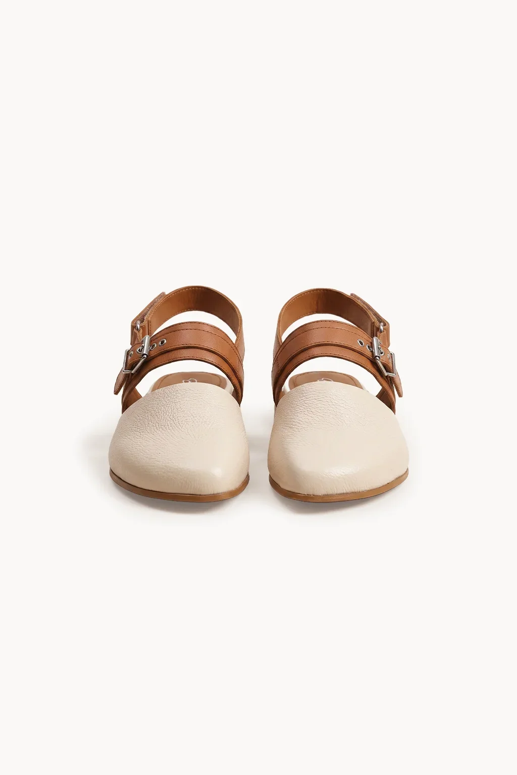 Menorca Artesana Slingback, White & Tan — 01 pair