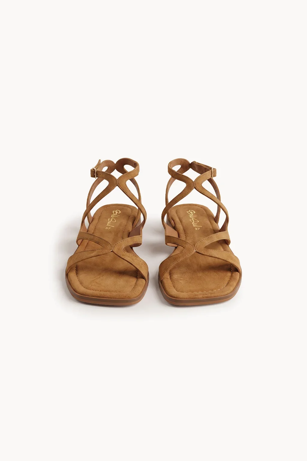 Alma Nomada Flat Strap, Tan — 01 pair